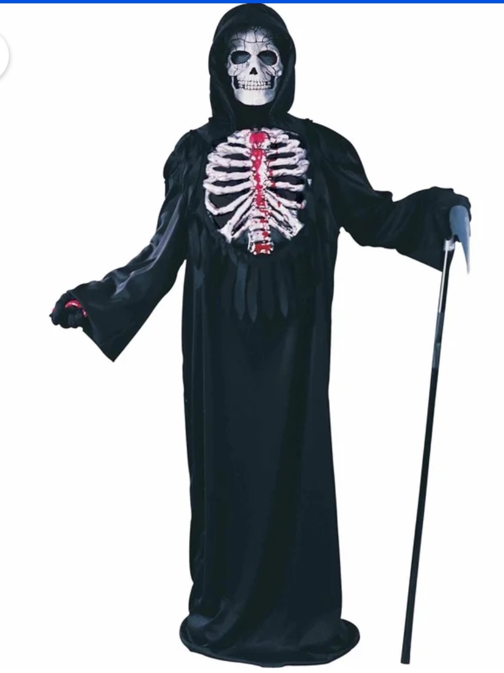 SALE!!! moving blood reaper skeleton Large costume. NWT